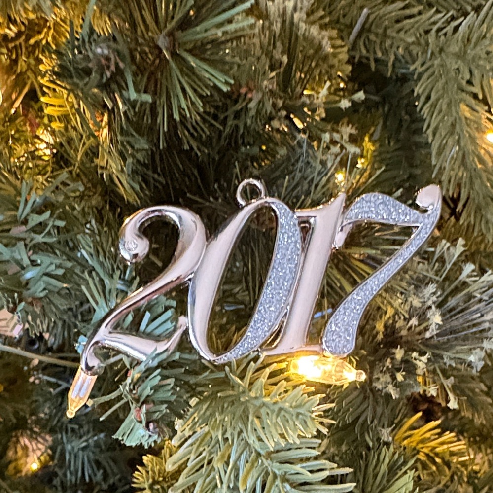 Silver 2017 Holiday Ornament